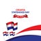Croatia Statehood Day National Celebration Vector Template Design Illustration
