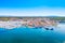 Croatia, town of Biograd na Moru on Adriatic sea, aerial view