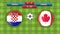 Croatia vs Canada soccer match template