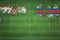 Croatia vs Faroe Islands Soccer Match, national colors, national flags, soccer field, football game, Copy space