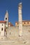 Croatia, Zadar - Roman column near the Serbian church of Saint. Elijah.