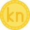Croatian kuna coin, the currency of Croatia