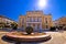 Croatian national theater in Rijeka square view