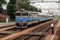 Croatian Railways Hravtske Zeljeznice electric locomotive ready for departure in the local train station platform