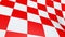 Croatian red and white check board waving flag