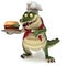 Croc with food cloche