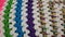 Crochet Detail of Colorful Blanket