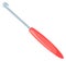 Crochet hook cartoon icon. Knitting tool for handmade hobby