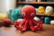 crochet plushie octopus or knitted stuffed animal