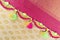 Crochet, Tassel Fashion Designing works on saree border.