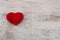 Crochet valentine heart