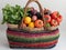 Crochet Vegetable Basket: Sustainable Storage with Handcrafted Charm