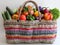 Crochet Vegetable Basket: Sustainable Storage with Handcrafted Charm