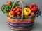 Crochet Vegetable Basket: Sustainable Storage with Handcrafted Charm