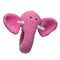 Crocheted pink elephant toy