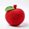 Crocheted Red Apple: American Studio Craft Style