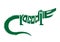 Crocodile alphabet logo