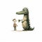Crocodile Art By Jon Klassen With Snicker Emoji