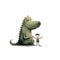 Crocodile Art By Jon Klassen With Snicker Emoji