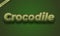 Crocodile color text effect design