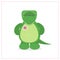 Crocodile cute plush toys Funny zoo, toy sewn, button. Cartoon