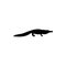 Crocodile logo, Alligator illustration.