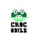 Crocodile logo vector. Reptile logo template. Dengerous animal logo vector