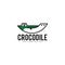 Crocodile logo vector. Reptile logo template. Dengerous animal logo vector