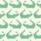 Crocodile pattern design. Cute animal vector seamless repeat with butterflies. Ideal for child and baby projects.