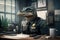 crocodile in a police uniform