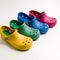 Crocs shoes colored isolated