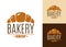 Croissant bakery emblem or logo