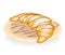 Croissant, a class of French cuisine. Sweet air bun on dish with chocolate. An exquisite treat for every taste. Vector