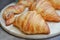 Croissant, French croissants and bacon cheese twist