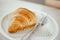 Croissant fresh bake serve on the table delicious french pastries bakery dessert food