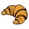 Croissant icon cartoon