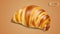 Croissant, photo realistic vector illustration. French pastries for breakfast