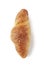 Croissant placed on a white background