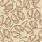 Croissant seamless pattern background vector.