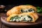 Croissant With Spinach And Feta