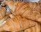 Croissants on a market stall