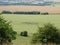 A crop circle viewed from Hackpen Hill.