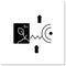 Crop monitoring glyph icon