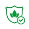 Crop protection icon. Crop insurance concept. Shield line icon. Vector