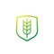 crop protection icon on white
