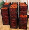 Crop of red plum tomatoes in crates