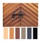 Crop view of an antique wooden locked door in a colour palette