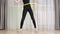 Cropped partial view of girl training with hula hoop