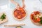 Cropped photo of housewife chef hands cooking family recipe dinner covering dough pizza ingredients fresh slices