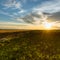 Crops in the hungarian countryside after a refreshing summer rain